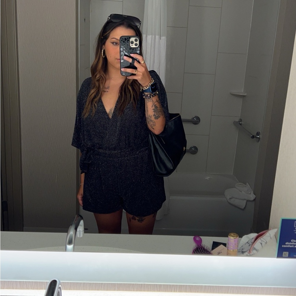 Black Shimmer romper